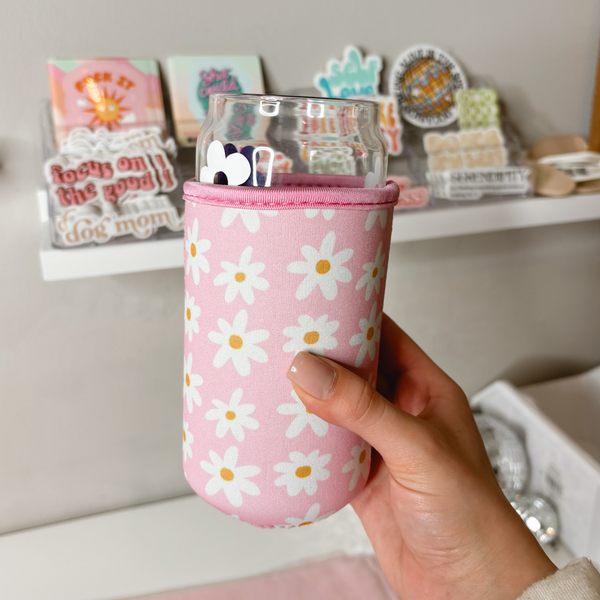 Pink Daisies Coffee Sleeve