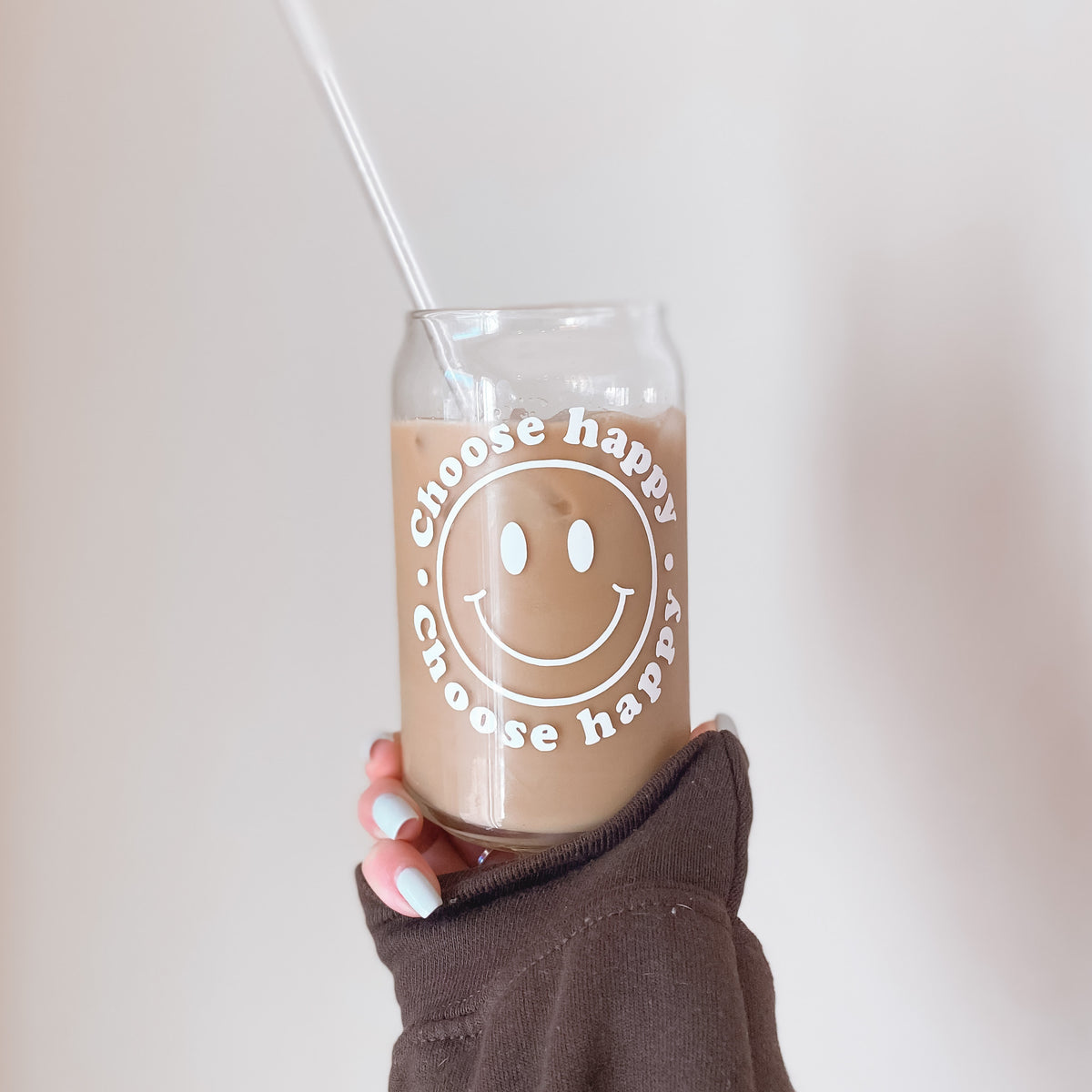 Smiley Face Glass Cup – Penny & Co